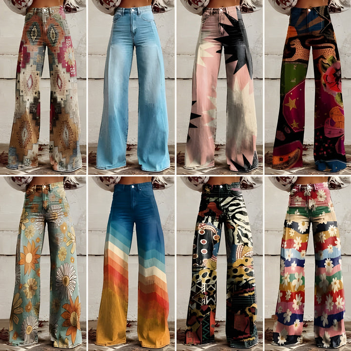 Boho Broek Dames met Wijde Pijpen – Comfortabel & Stijlvol