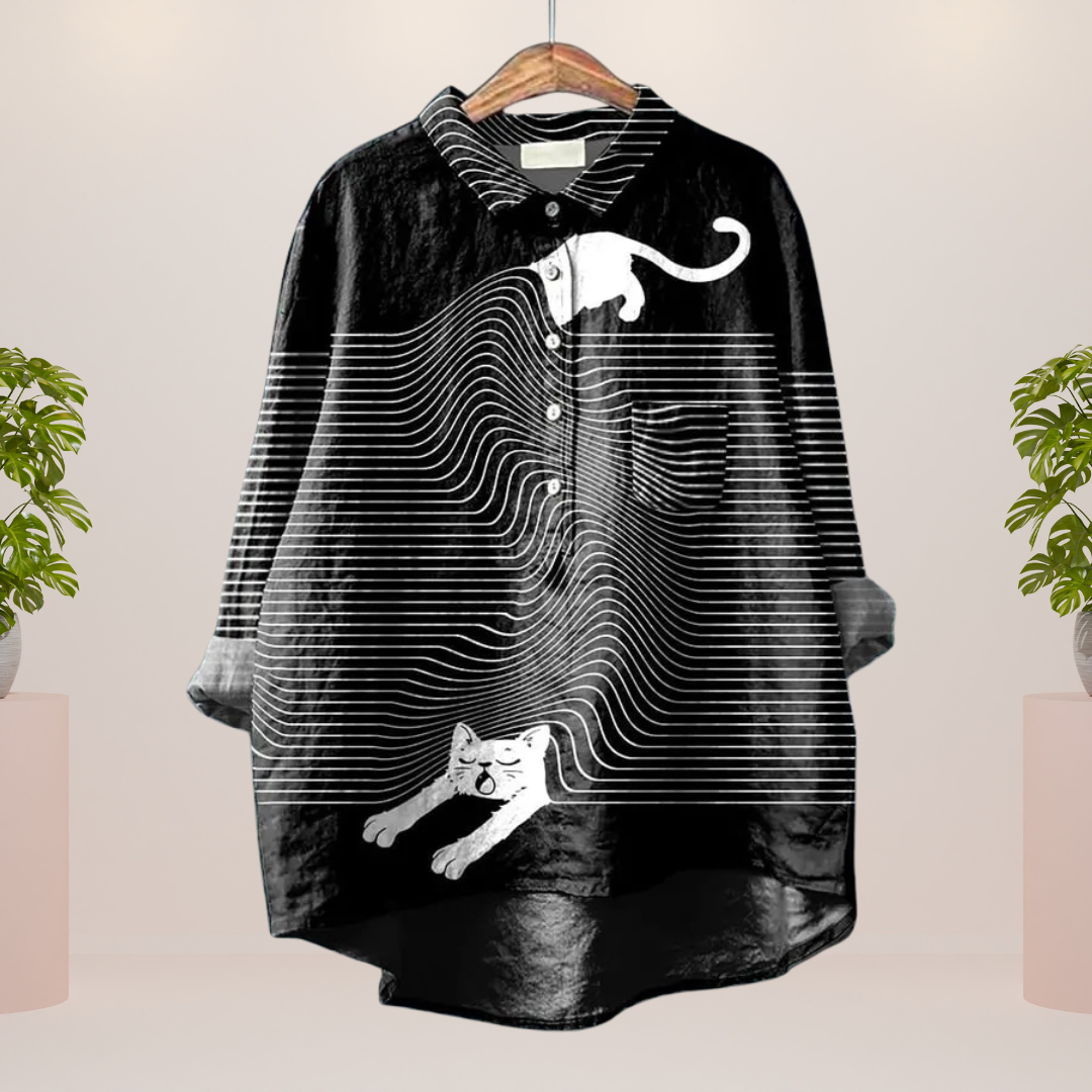 Maelys T-shirt – Artistieke casual stijl die opvalt