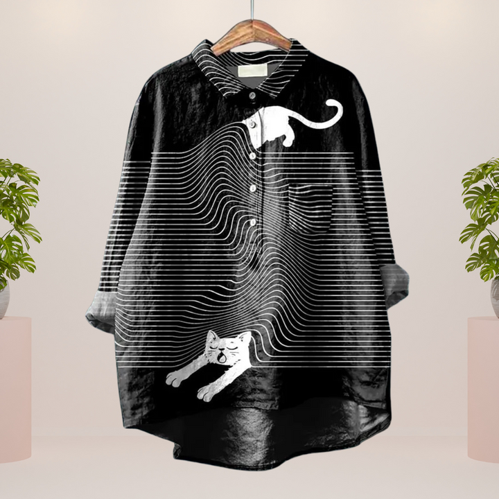 Maelys T-shirt – Artistieke casual stijl die opvalt