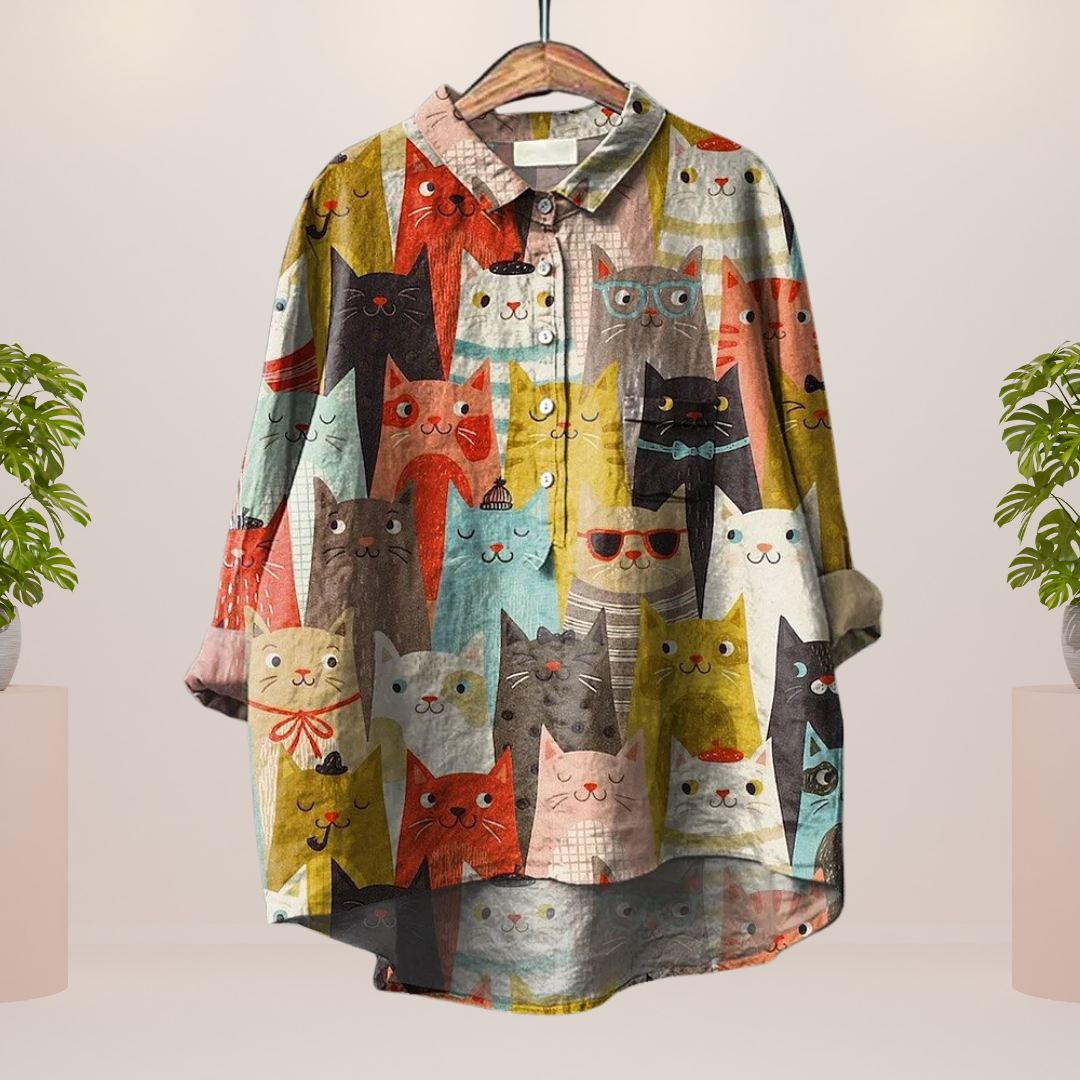 Maelys T-shirt – Artistieke casual stijl die opvalt