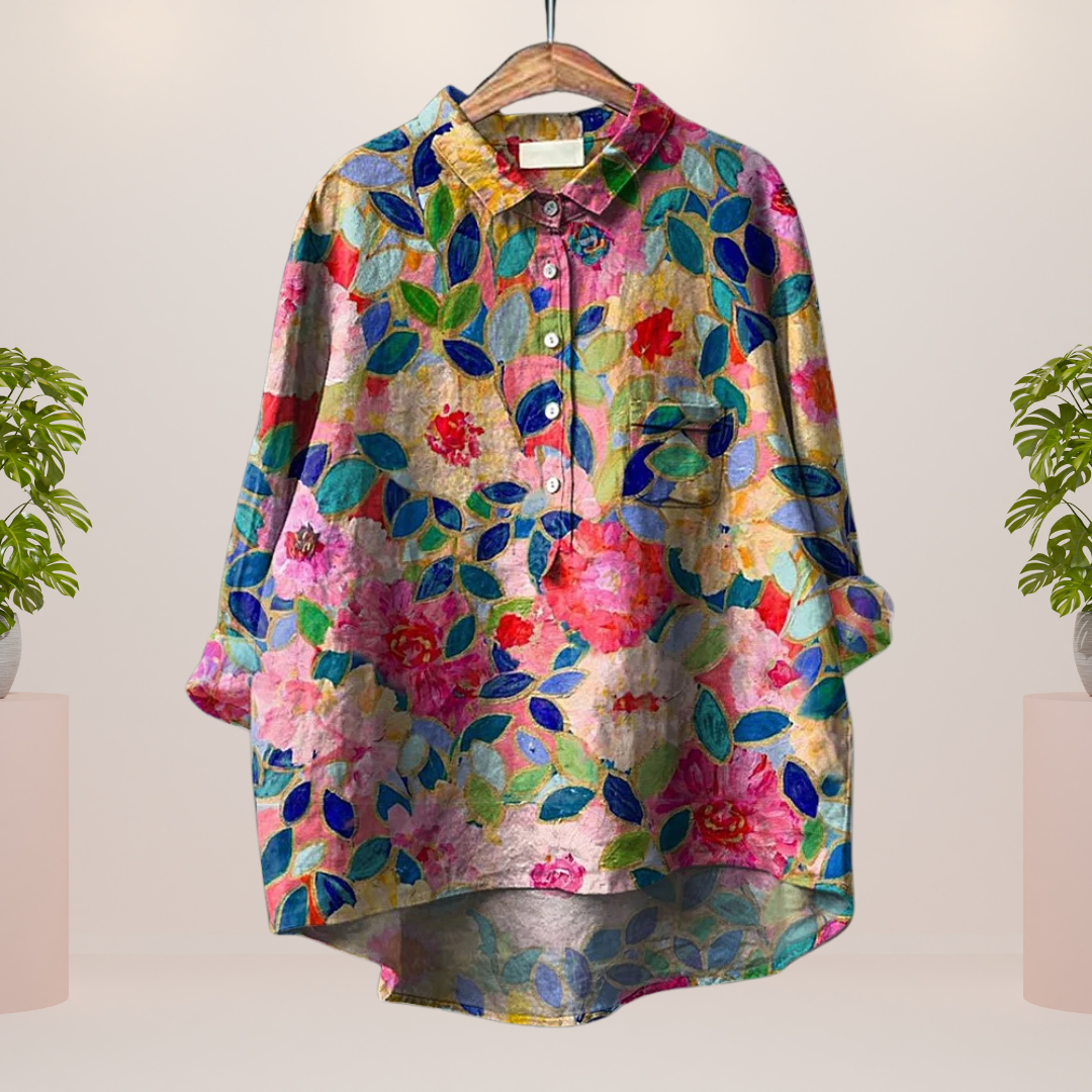 Maelys T-shirt – Artistieke casual stijl die opvalt