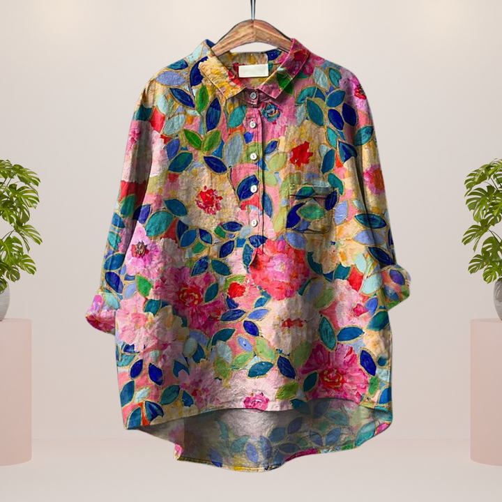 Maelys T-shirt – Artistieke casual stijl die opvalt