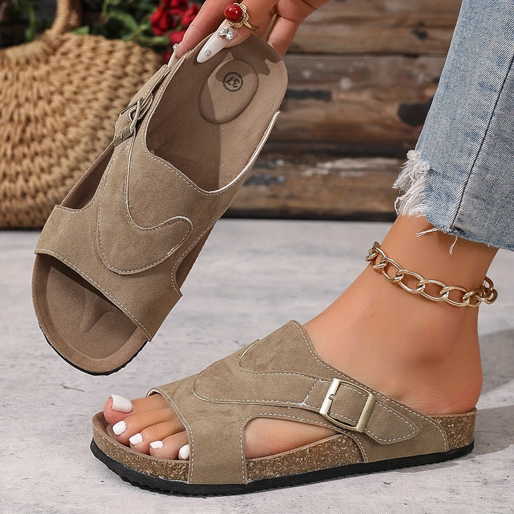 Slip-on sandalen voor dames