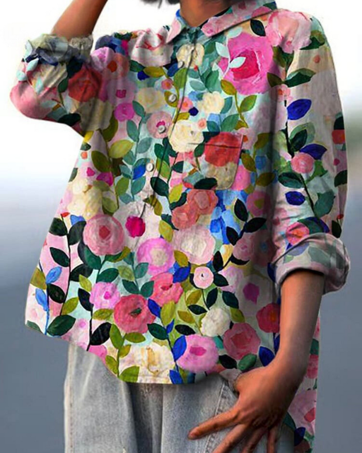Thyra – Bloemenprint blouse