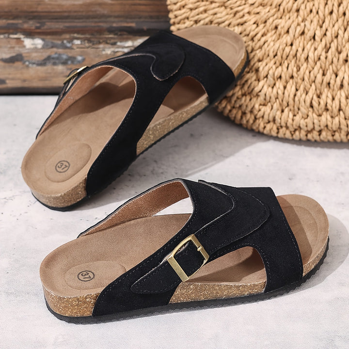 Slip-on sandalen voor dames