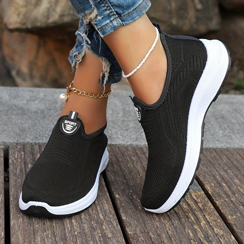 Veloura - Ademende effen slip-on modeschoenen