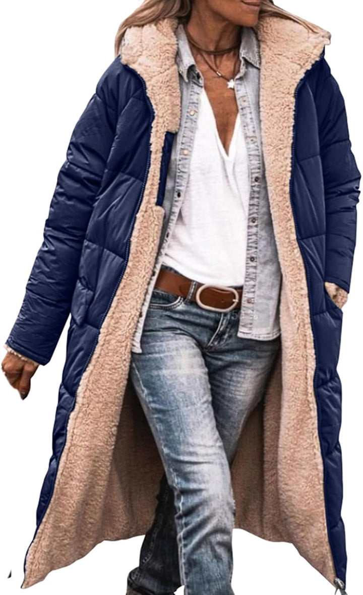 Warme Lange Dames Winterjas met Capuchon – Stijlvol & Comfortabel