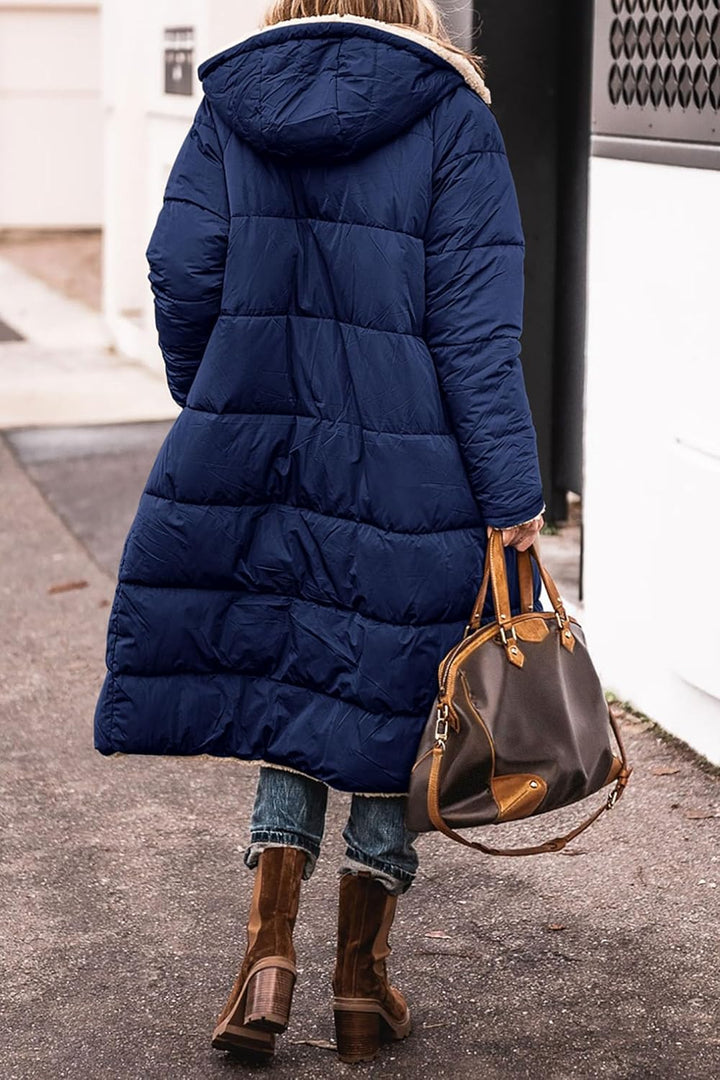 Warme Lange Dames Winterjas met Capuchon – Stijlvol & Comfortabel