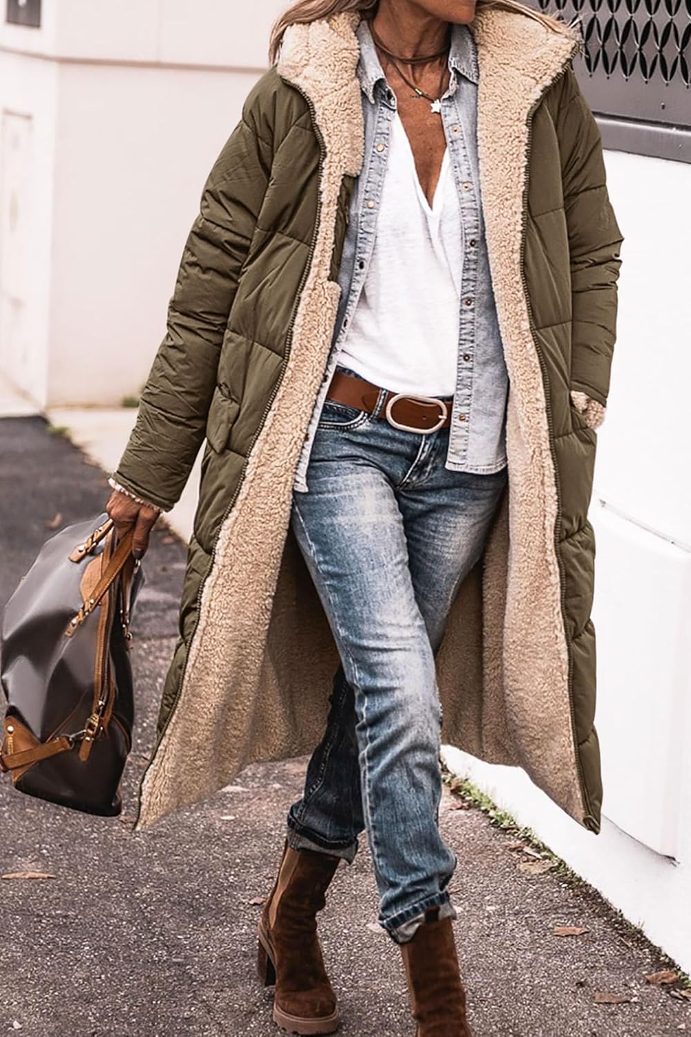 Warme Lange Dames Winterjas met Capuchon – Stijlvol & Comfortabel