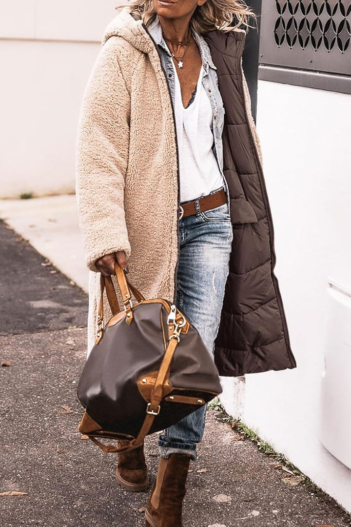 Warme Lange Dames Winterjas met Capuchon – Stijlvol & Comfortabel