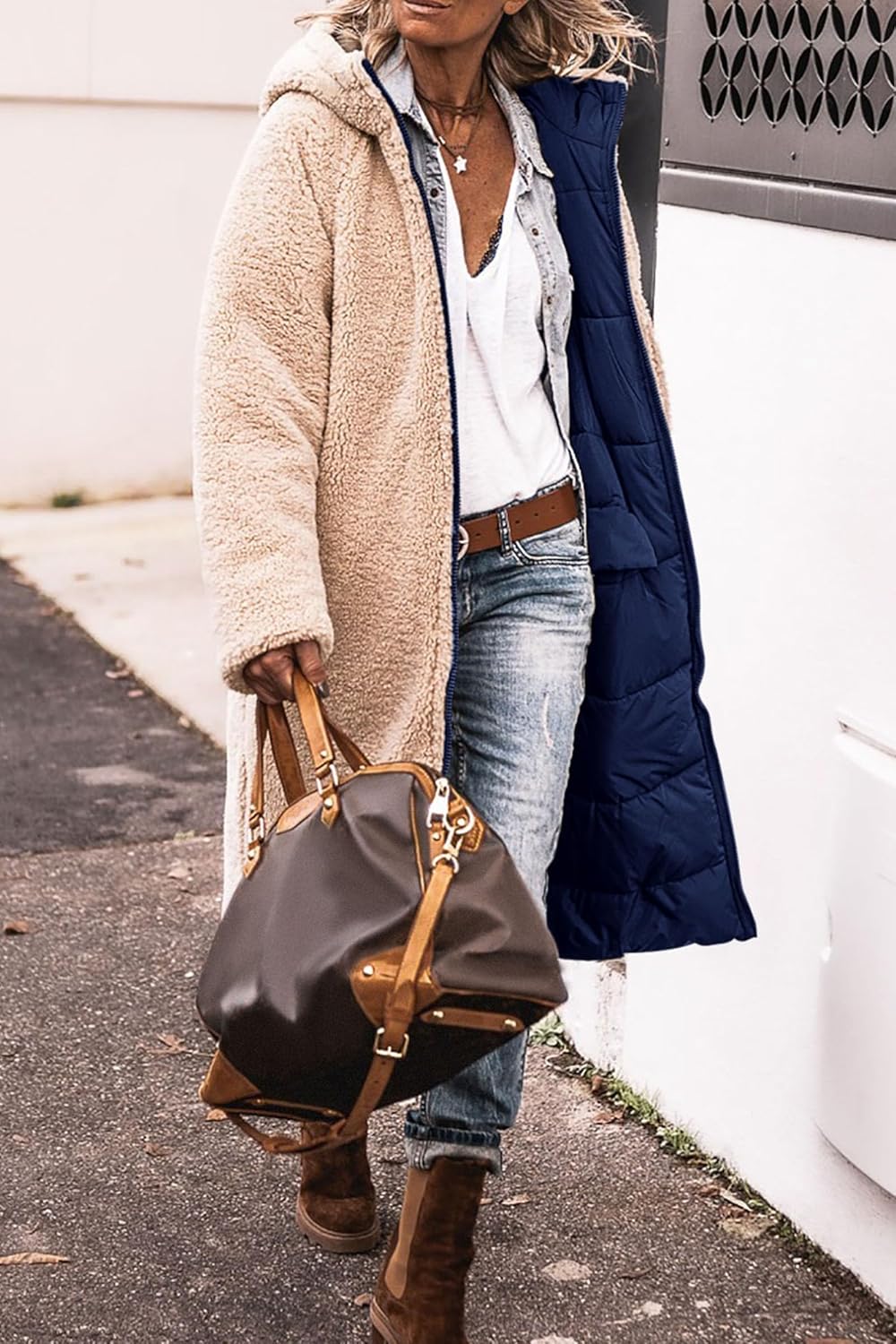 Warme Lange Dames Winterjas met Capuchon – Stijlvol & Comfortabel