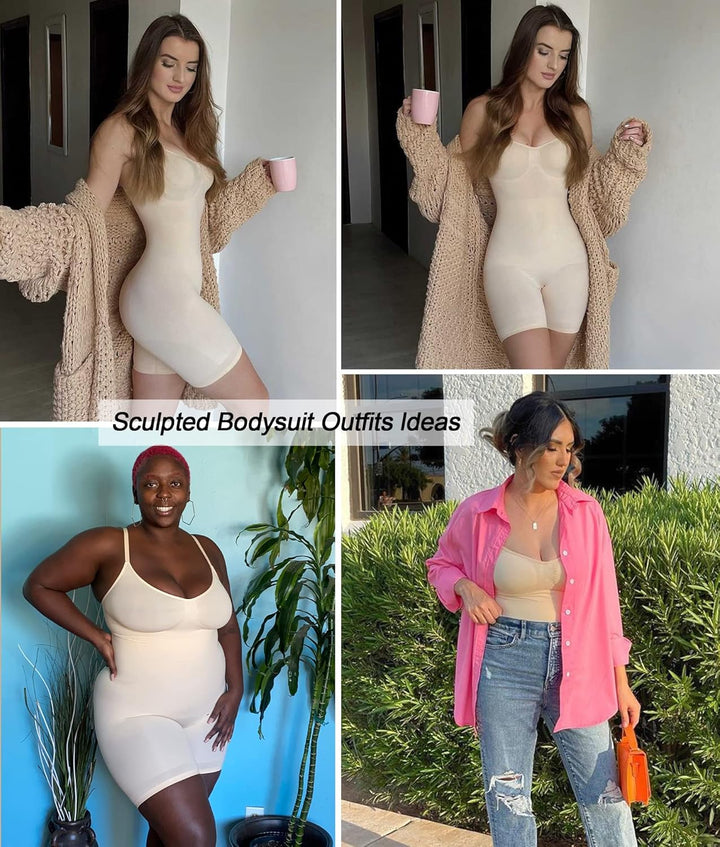 ShapeQueen™ Open-Bust fuld bodysuit