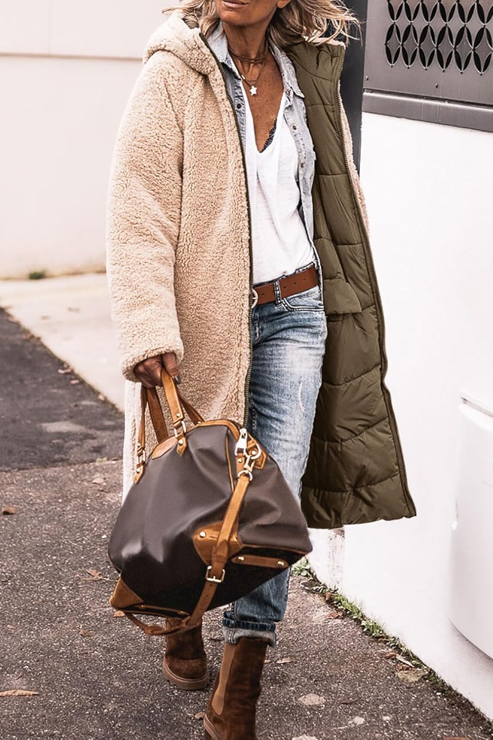 Warme Lange Dames Winterjas met Capuchon – Stijlvol & Comfortabel