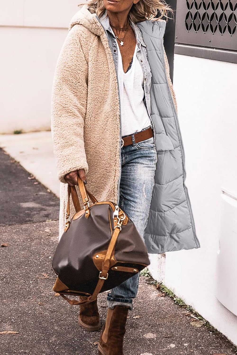 Warme Lange Dames Winterjas met Capuchon – Stijlvol & Comfortabel