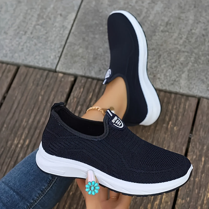 Veloura - Ademende effen slip-on modeschoenen