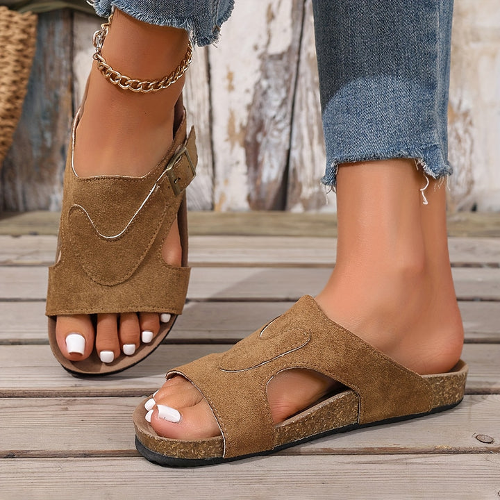 Slip-on sandalen voor dames