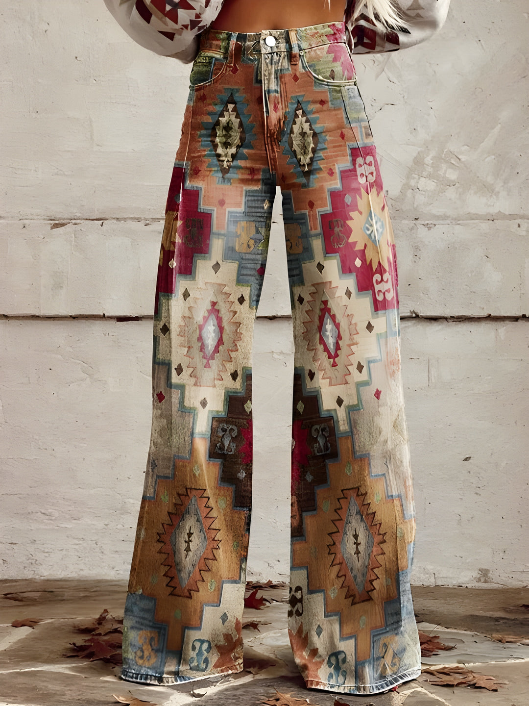 Boho Broek Dames met Wijde Pijpen – Comfortabel & Stijlvol