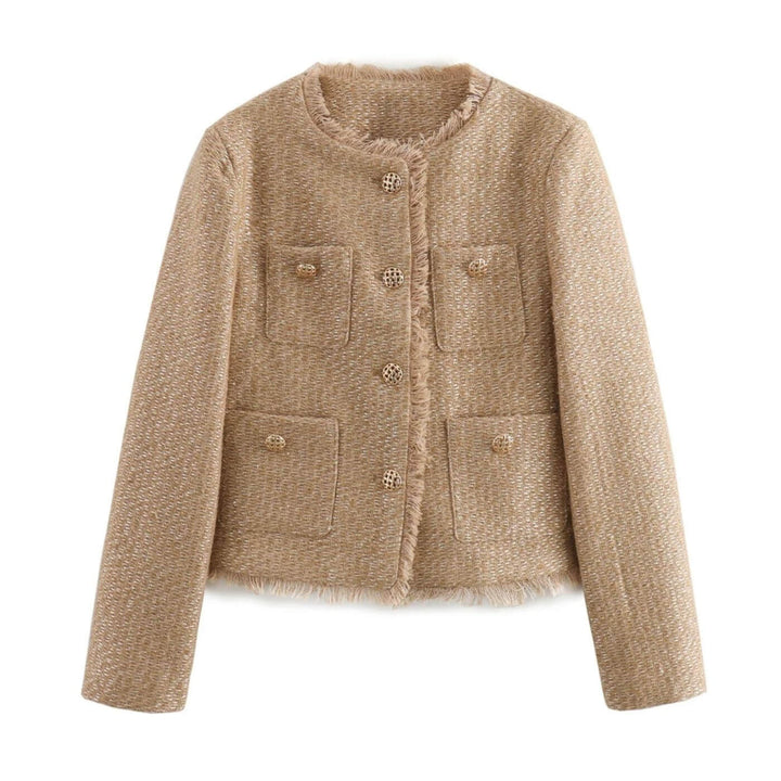 Lola™ Tweed Jas met Gouden Knopen – Stijlvol, Comfortabel & Tijdloos