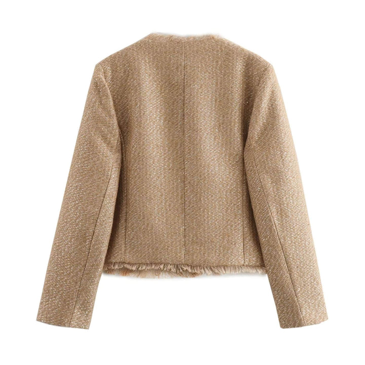 Lola™ Tweed Jas met Gouden Knopen – Stijlvol, Comfortabel & Tijdloos