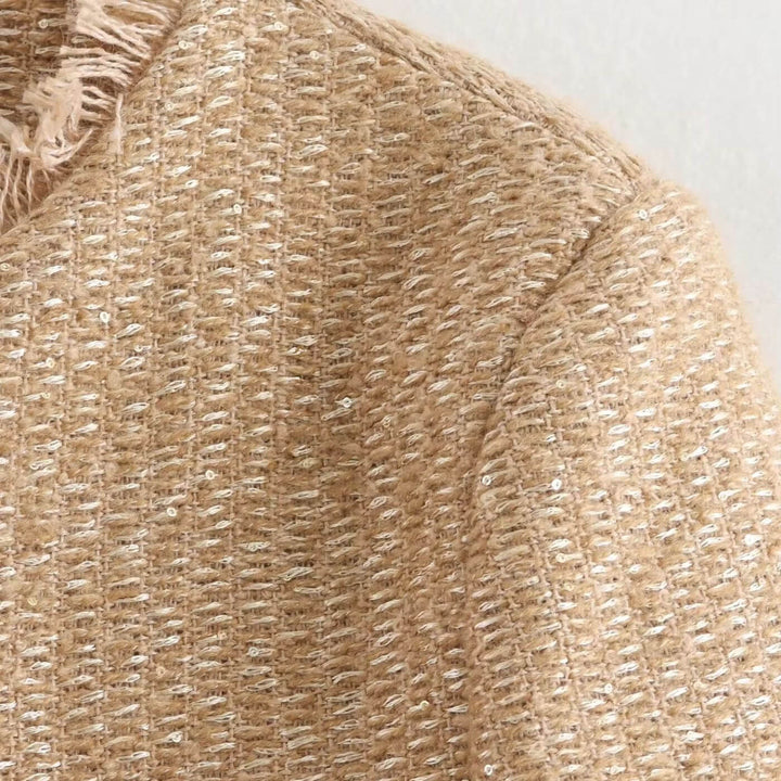 Lola™ Tweed Jas met Gouden Knopen – Stijlvol, Comfortabel & Tijdloos