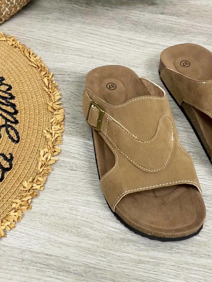 Slip-on sandalen voor dames