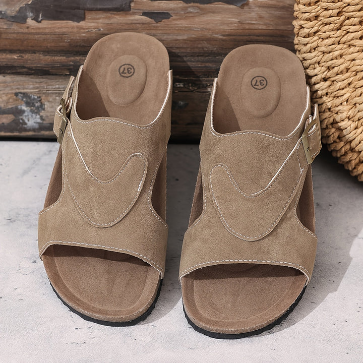 Slip-on sandalen voor dames