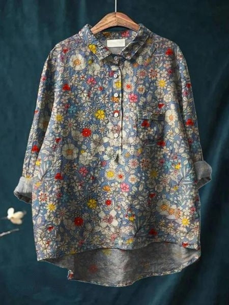Thyra – Bloemenprint blouse