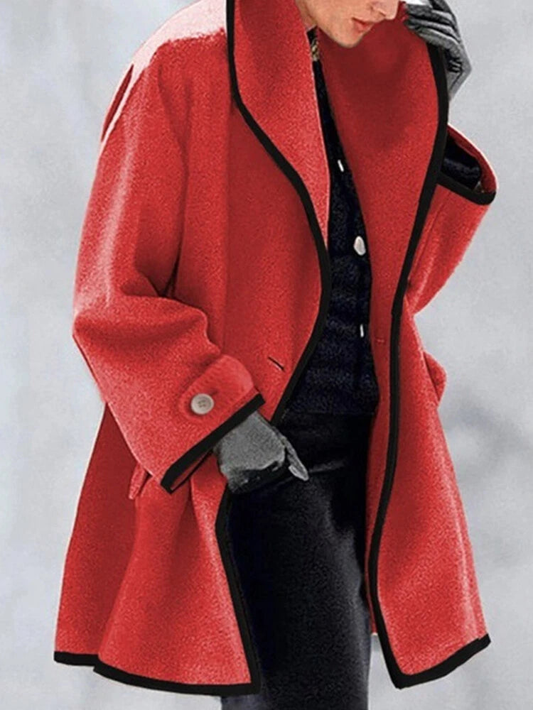 Dames Baggy Trenchcoat met Capuchon