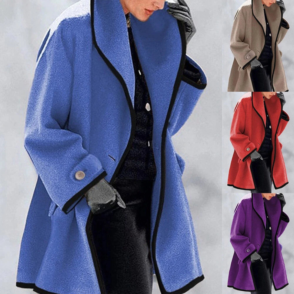 Dames Baggy Trenchcoat met Capuchon