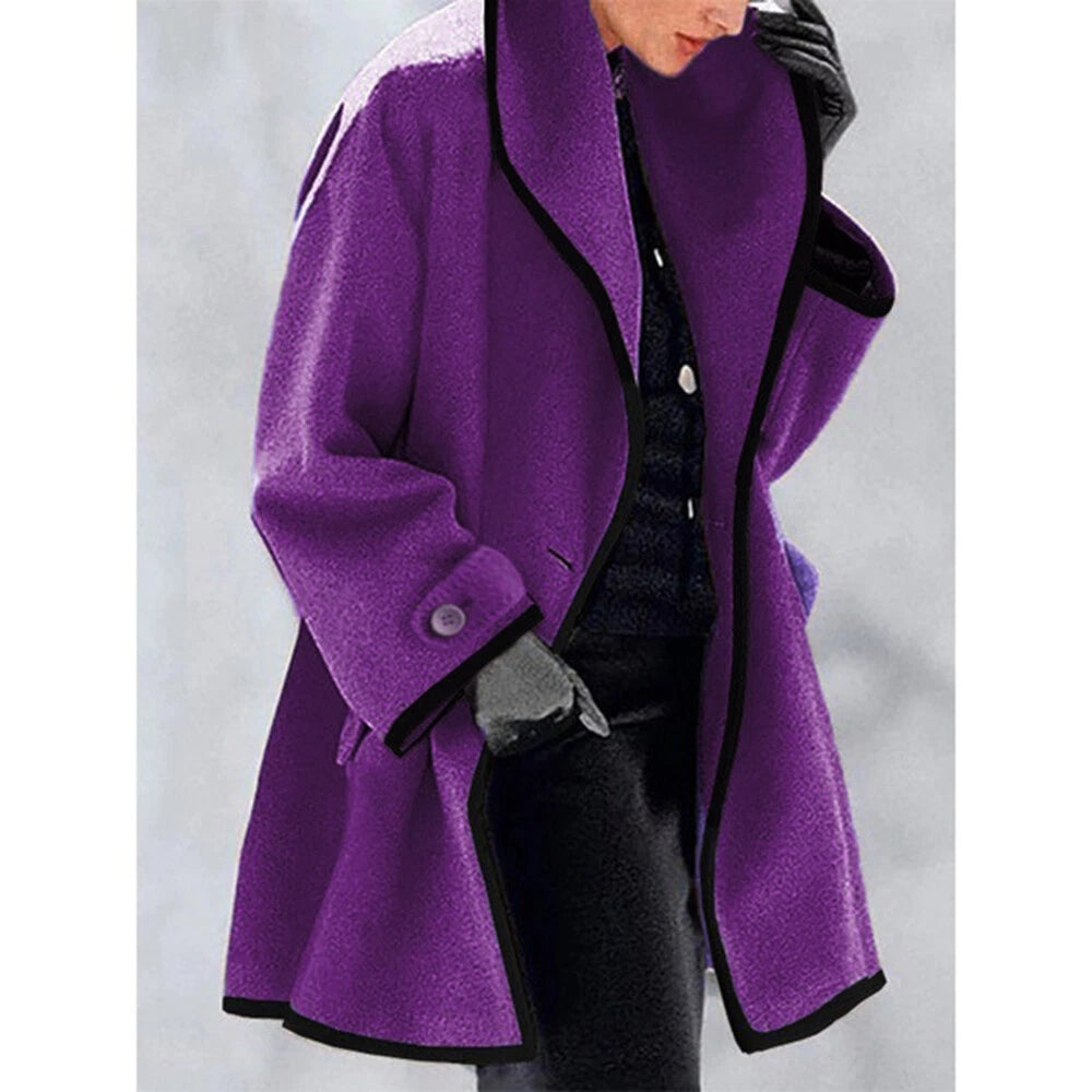 Dames Baggy Trenchcoat met Capuchon