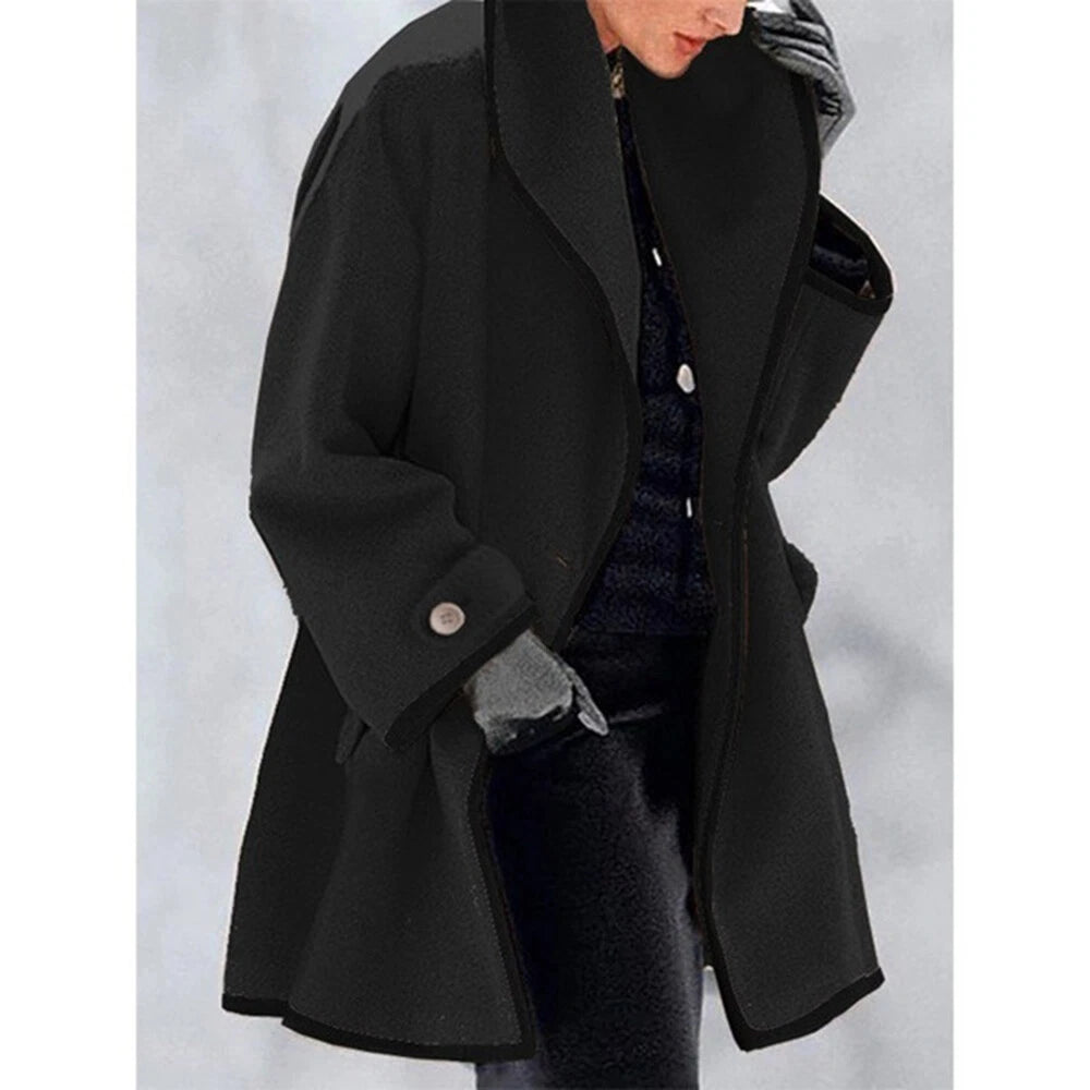 Dames Baggy Trenchcoat met Capuchon