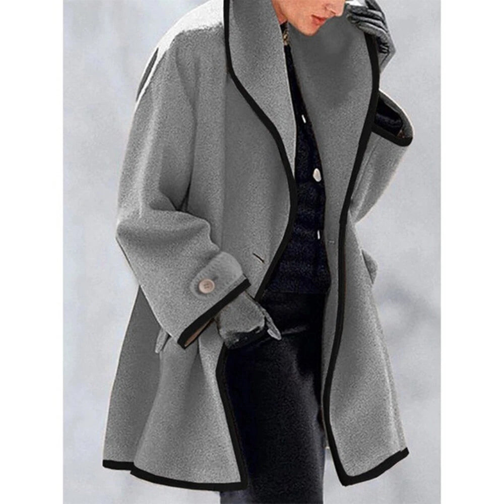 Dames Baggy Trenchcoat met Capuchon