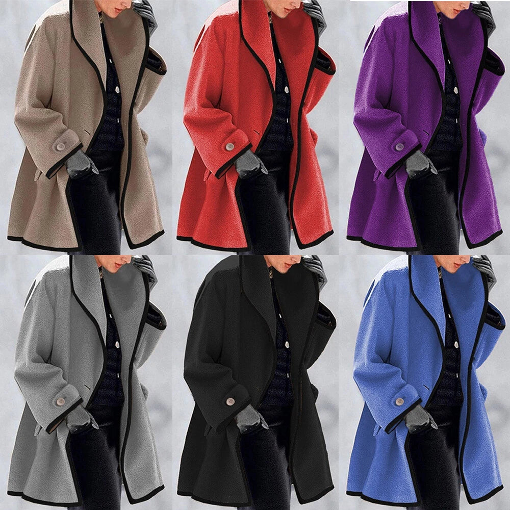 Dames Baggy Trenchcoat met Capuchon